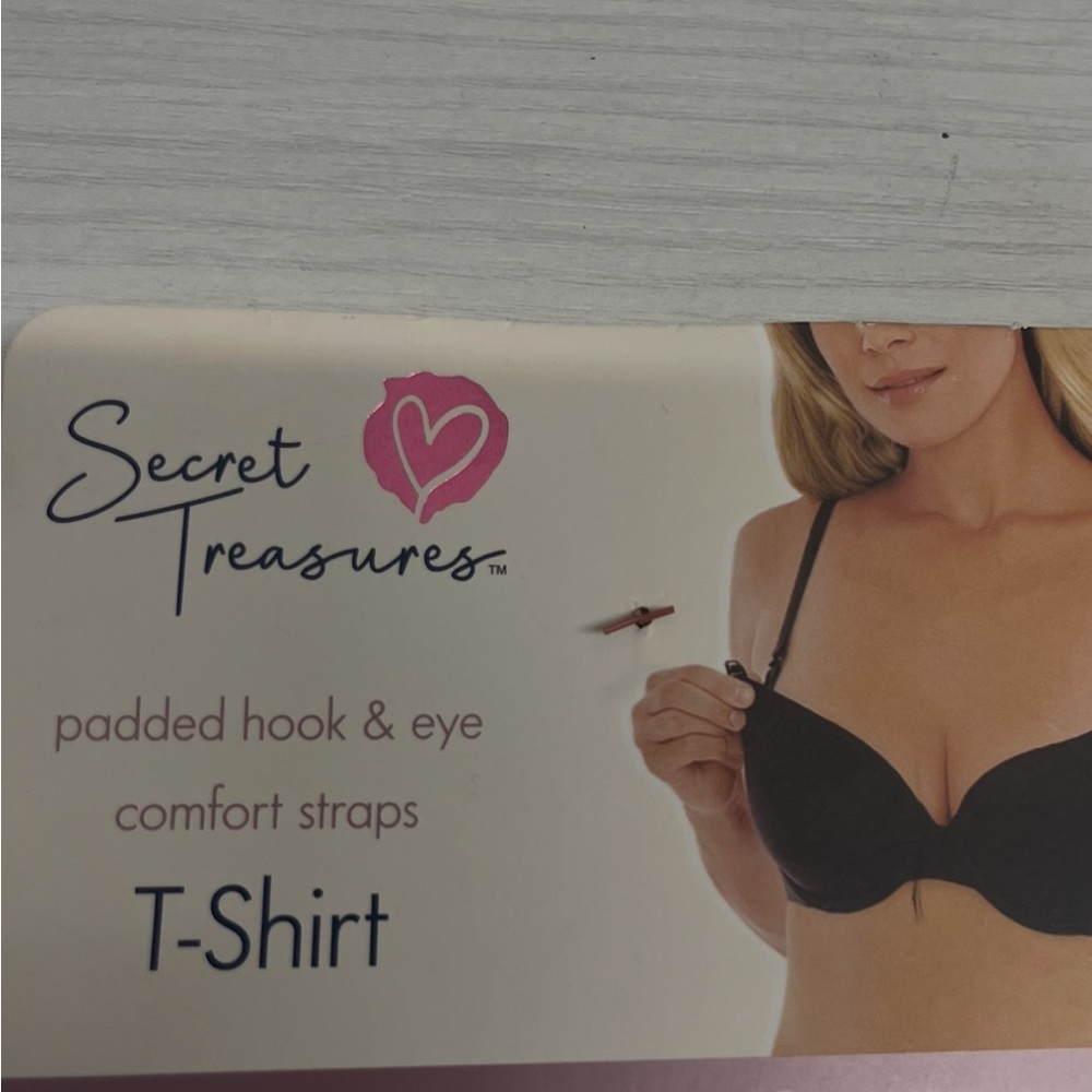 Secret Treasures Black Comfort T-Shirt Nursing Bra